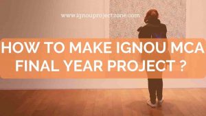 Read more about the article How to make IGNOU MCA final year project?